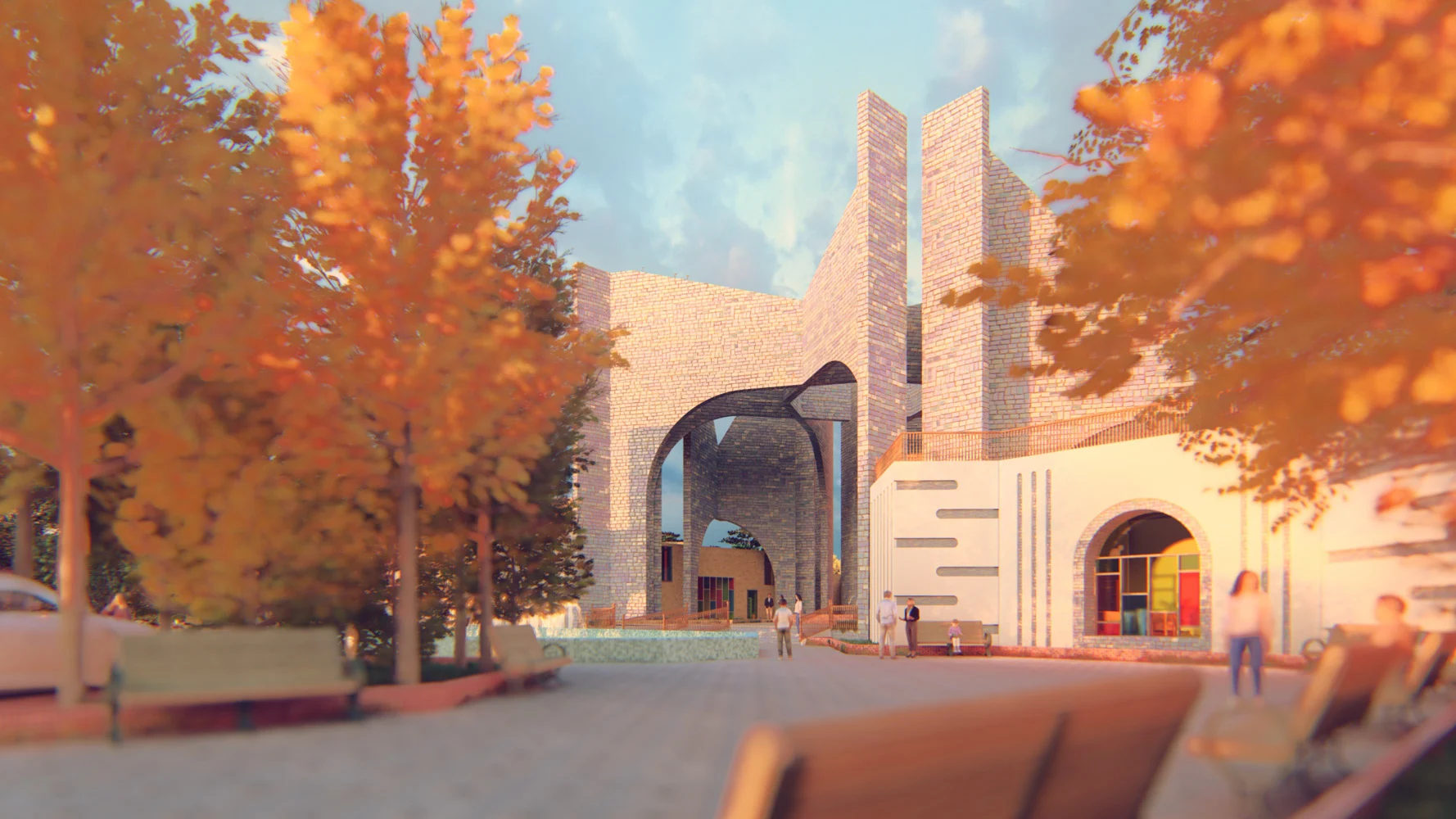 Persian Literature Center — Autumn arrival sequence