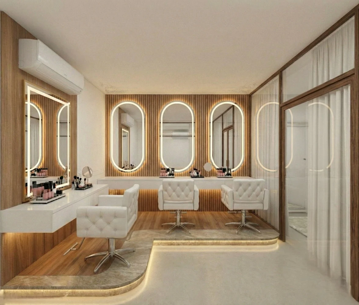 Rochilay Beauty Salon — Bridal room — timber palette